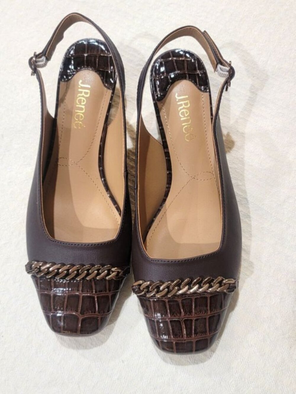 J. Renee Bagley Faux Leather Slingback Pump